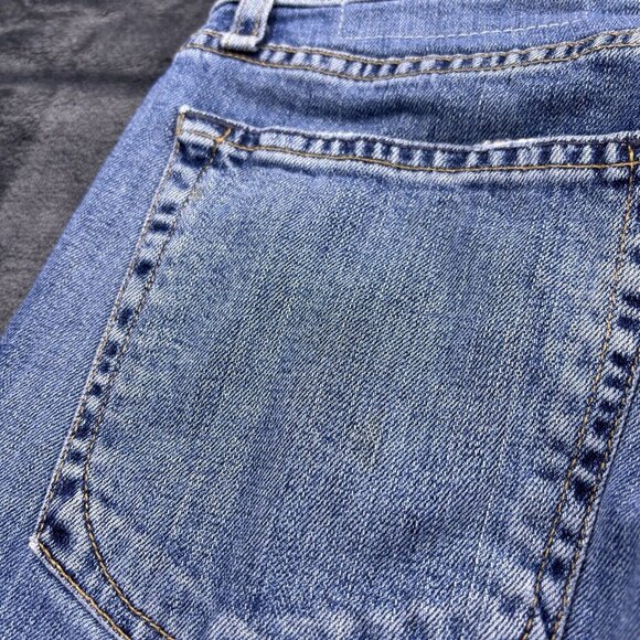 Rag & Bone Jeans Fit 2 Slim Men's 30 Medium Wash Denim Raw Hem Faded - Picture 14 of 16